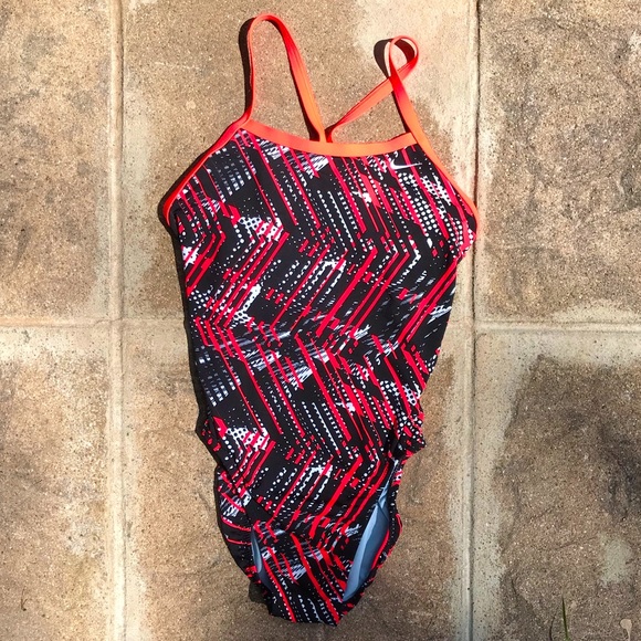 Salmon Pink Nike Racing Swimsuit - 34 - Picture 1 of 5